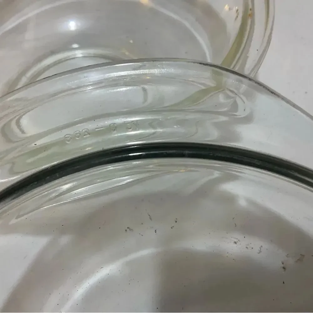 Vintage Pyrex 1.5 Qt Clear Glass Ovenware Dish Bakeware Lid Casserole USA Made